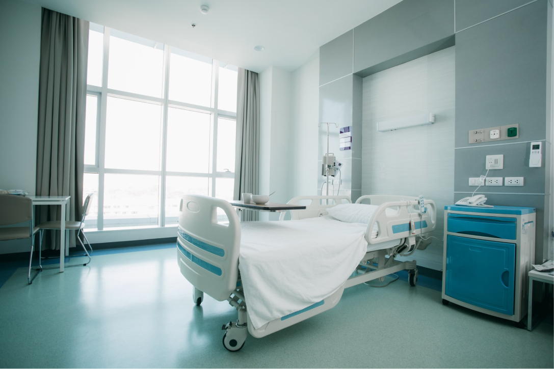 Hospital room at the orthopaedic clinic